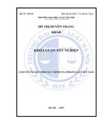 Khóa luận tốt nghiệp Luật học: Cầm cố tài sản theo quy định của pháp luật Việt Nam