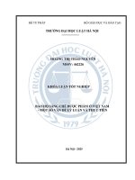 Khóa luận tốt nghiệp Luật học: Bảo hộ sáng chế dược phẩm ở Việt Nam - Một số vấn đề lý luận và thực tiễn