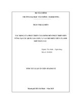 Tom tat tác Động của phát triển tài chính Đến phát triển bền vững tại các quốc gia châu Á vai trò Điều tiết của Đổi mới toàn cầu