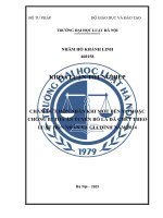 Khóa luận tốt nghiệp Luật học: Chấm dứt hôn nhân khi một bên vợ hoặc chồng bị Toà án tuyên bố là đã chết theo Luật Hôn nhân và gia đình năm 2014