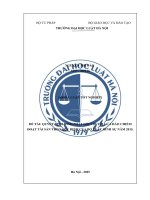 Khóa luận tốt nghiệp Luật học: Quyết định hình phạt đối với tội lừa đảo chiếm đoạt tài sản theo quy định của Bộ luật Hình sự năm 2015