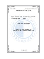 Khóa luận tốt nghiệp Luật học: Quyền xác định lại giới tính theo quy định của pháp luật Việt Nam