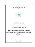 Phát triển du lịch trên Địa bàn tỉnh champasak, nước chdcnd lào