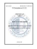 Khóa luận tốt nghiệp Luật học: Hợp đồng tặng cho quyền sử dụng đất theo quy định của pháp luật dân sự Việt Nam