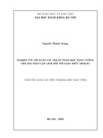 Tóm tắt nghiên cứu Đề xuất các thuật toán học tăng cường cho bài toán lập lịch Đối với giao thức mpquic