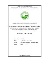 Comparative analysis on consumer preferences for local and imported coffee in dili, timor – leste factors and implications for strategies