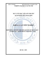 Khóa luận tốt nghiệp Luật học: Hợp đồng chuyển nhượng quyền sử dụng đất ở theo quy định pháp luật Việt Nam