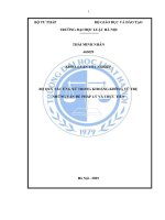 Khóa luận tốt nghiệp Luật học: Bộ quy tắc ứng xử trong khoảng không vũ trụ - Những vấn đề pháp lý và thực tiễn