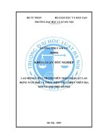 Khóa luận tốt nghiệp Luật học: Lao động chưa thành niên theo Bộ luật Lao động năm 2019 và thực tiễn thực hiện trên địa bàn thành phố Hà Nội