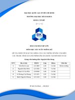 Đề tài phân tích sự tác Động của các thông số Đầu vào Đến các thuộc tính của sản phẩm Đầu ra Được tạo bởi máy in 3d