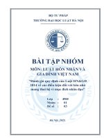 Đánh giá quy Định của luật hn&gđ 2014 về các Điều kiện Đối với bên nhờ mang thai hộ vì mục Đích nhân Đạo