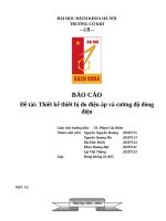 Báo cáo Đề tài thiết kế thiết bị Đo Điện Áp và cường Độ dòng Điện