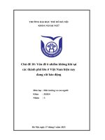 Chủ Đề 10 vấn Đề Ô nhiễm không khí tại các thành phố lớn Ở việt nam hiện nay Đang rất báo Động
