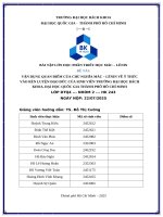 Vận dụng quan Điểm của chủ nghĩa mác – lênin về Ý thức vào rèn luyện Đạo Đức của sinh viên trường Đại học bách khoa, Đại học quốc gia thành phố hồ chí minh