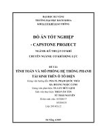 Đề tài tính toán và mô phỏng hệ thống phanh tái sinh trên Ô tô Điện