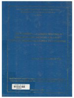 000028788 THE TEACHING-LEARNING WRITING IN ENGLISH AT HUE MEDICAL COLLEGE DIFFICULTIES AND MEASURES TO OVERCOME DẠY-HỌC VIẾT TIẾNG ANH TẠI TRƯỜNG CAO ĐẲNG Y TẾ HUẾ NHỮNG KHÓ KHĂN VÀ BIỆN PHÁP KHẮC PHỤC