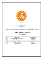 Chủ Đề phân tích và Đưa ra quyết Định Đầu tư Đối với cổ phiếu fpt