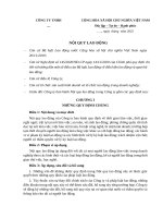 Nội quy lao động doanh nghiệp