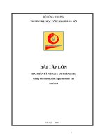 Bài tập lớn học phần kỹ năng tư duy sáng tạo