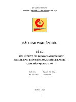 Tìm hiểu và sử dụng cảm biến hồng ngoại, cảm biến siêu Âm, module laser, cảm biến quang trở