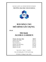 Bài báo cáo mô hình xây dựng Đề tài mô hình agora garden