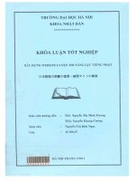 000063504 KHÓA LUẬN TỐT NGHIỆP XÂY DỰNG WEBSITE LUYỆN THI NĂNG LỰC TIẾNG NHẬT 日本語能力試験の復習・練習サイトの開発