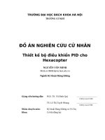 Đồ Án nghiên cứu cử nhân thiết kế bộ Điều khiển pid cho hexacopter