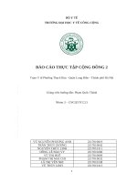Báo cáo thực tập cộng Đồng 2 trạm y tế phường thạch bàn   quận long biên   thành phố hà nội