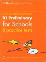 Collins B1 Preliminary for schools 8 tests