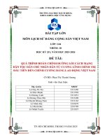 Quá trình hoàn chỉnh Đường lối cách mạng dân tộc dân chủ nhân dân từ cương lĩnh chính trị Đầu tiên Đến chính cương Đảng lao Động việt nam