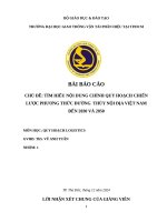 Chủ Đề tìm hiểu nội dung chính quy hoạch chiến lược phương thức Đường thủy nội Địa việt nam Đến 2030 và 2050