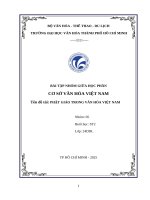 Cơ sở văn hóa việt nam tên Đề tài phật giáo trong văn hóa việt nam