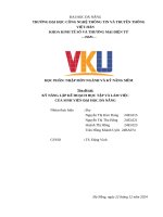 Đề tài kỹ năng lập kế hoạch học tập và làm việc của sinh viên Đại học Đà nẵng