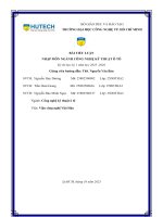 Bài tiểu luận nhập môn ngành công nghệ kỹ thuật Ô tô