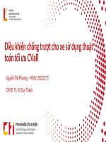 Điều khiển chống trượt cho xe sử dụng thuật toán tối Ưu cvar