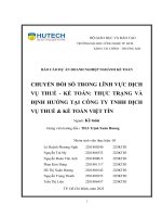 Chuyển Đổi số trong lĩnh vực dịch vụ thuế   kế toán thực trạng và Định hướng tại công ty tnhh dịch vụ thuế & kế toán việt tín