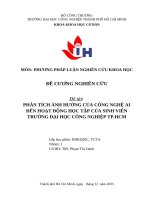 IUH - ĐỀ CƯƠNG NGHIÊN CỨU - PHÂN TÍCH ẢNH HƯỞNG CỦA CÔNG NGHỆ AI ĐẾN HOẠT ĐỘNG HỌC TẬP CỦA SINH VIÊN TRƯỜNG ĐẠI HỌC CÔNG NGHIỆP TP.HCM