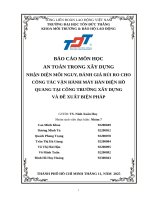 Nhận diện mối nguy, Đánh giá rủi ro cho công tác vận hành máy hàn Điện hồ quang tại công trường xây dựng và Đề xuất biện pháp