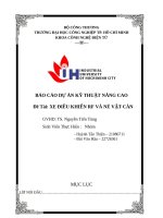 IUH - BÁO CÁO DỰ ÁN KỸ THUẬT NÂNG CAO - XE ĐIỀU KHIỂN RF VÀ NÉ VẬT CẢN