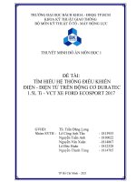 Đề tài tìm hiểu hệ thốngðiềukhiểnðiện   Ðiện tử trênðộngcơduratec1 5l ti   vct xe fordecosport2017