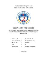 Đề tài phát triển hoạt Động giao dịch chứng khoán phái sinh tại công ty cổ phần chứng khoán vps