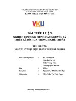 Đề tài nguyên lý nhịp Điệu trong thiết kế poster