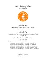 Đề tài thanh toán tự Động trong chuỗi cửa hàng winmart