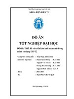 Đồ Án tốt nghiệp Đại học Đề tài  thiết kế và triển khai mô hình nhà thông minh sử dụng esp 32