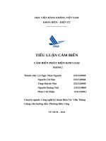 Tiểu luận cảm biến cảm biến phát hiện kim loại