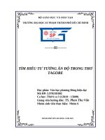 Tìm hiểu tư tưởng Ấn Độ trong thơ tagore