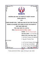 Công nghiệp hóa   hiện Đại hóa và vai trò của nó trong sự nghiệp xây dựng xã hội chủ nghĩa Ở việt nam hiện nay