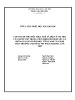 Con người như một thực thể xã hội và vai trò của ngôn ngữ trong việc Địhh hình bản sắc cá nhân qua quá trình học tiếng anh của sinh viên trường cao Đẳng fpt polytechnic cần thơ