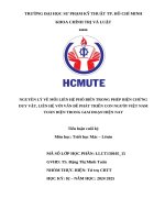 Nguyên lý về mối liên hệ phổ biến trong phép biện chứng duy vật, liên hệ với vấn Đề phát triển con người việt nam toàn diện trong giai Đoạn hiện nay