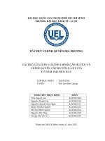 Tổ chức chính quyền Địa phương vai trò của Đơn vị hành chính cấp huyện và chính quyền cấp huyện (luật cũ) từ năm 1945 Đến nay
